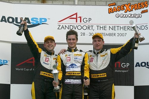 Marcel Duits links op het podium